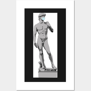 Michelangelo's David stays safe Posters and Art